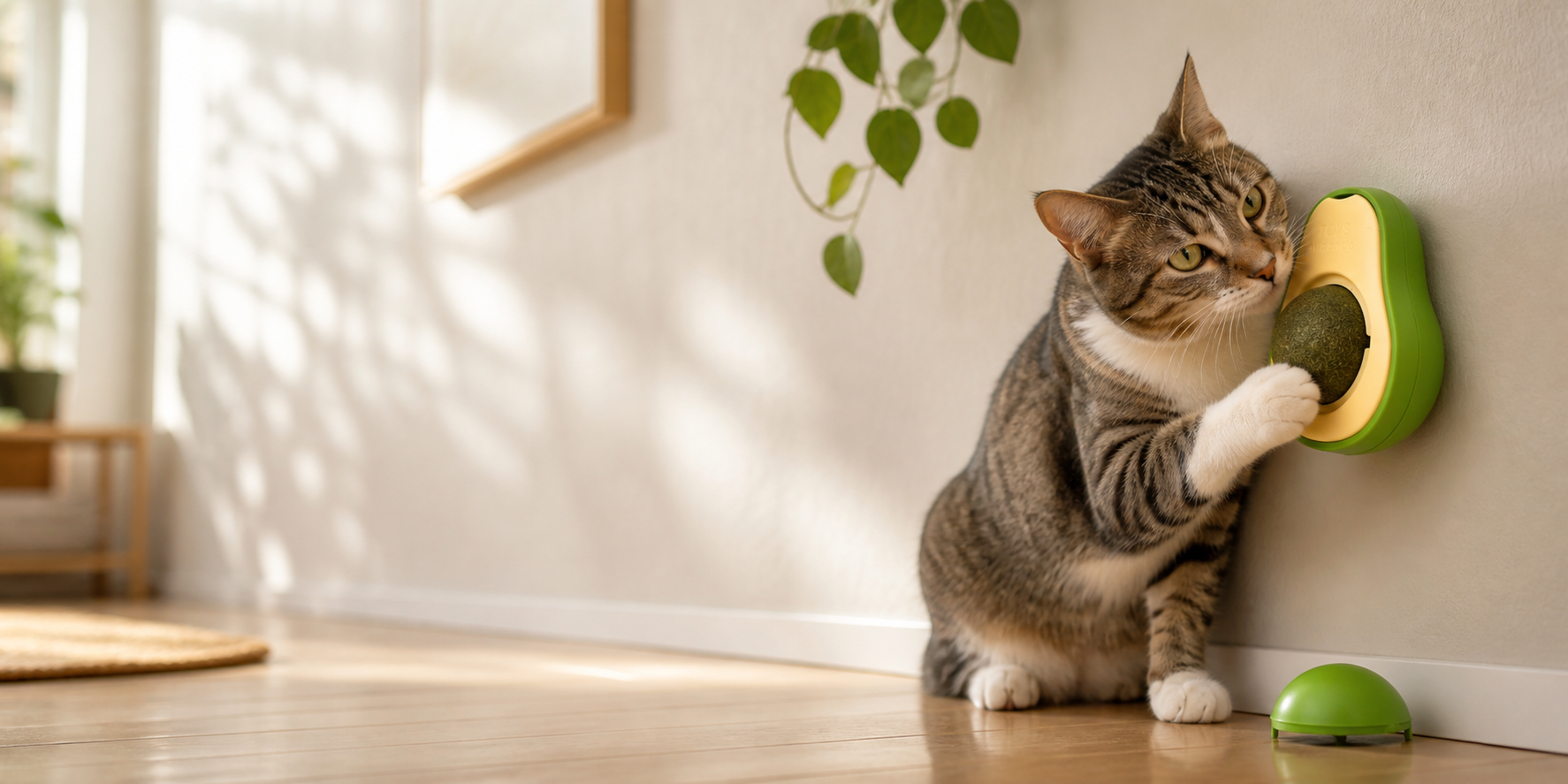 Abacate CatNip para Gatos em uso