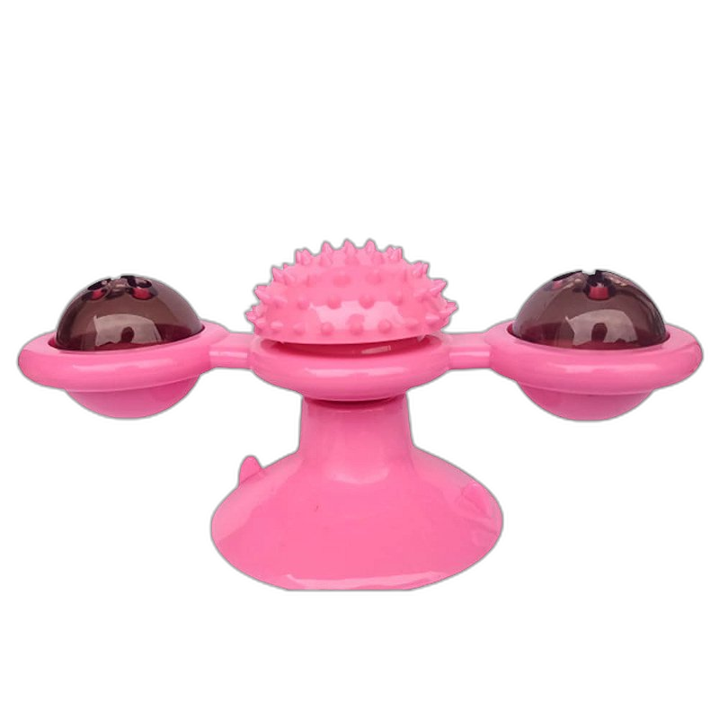 Brinquedo Giratório para Gatos - Rosa
