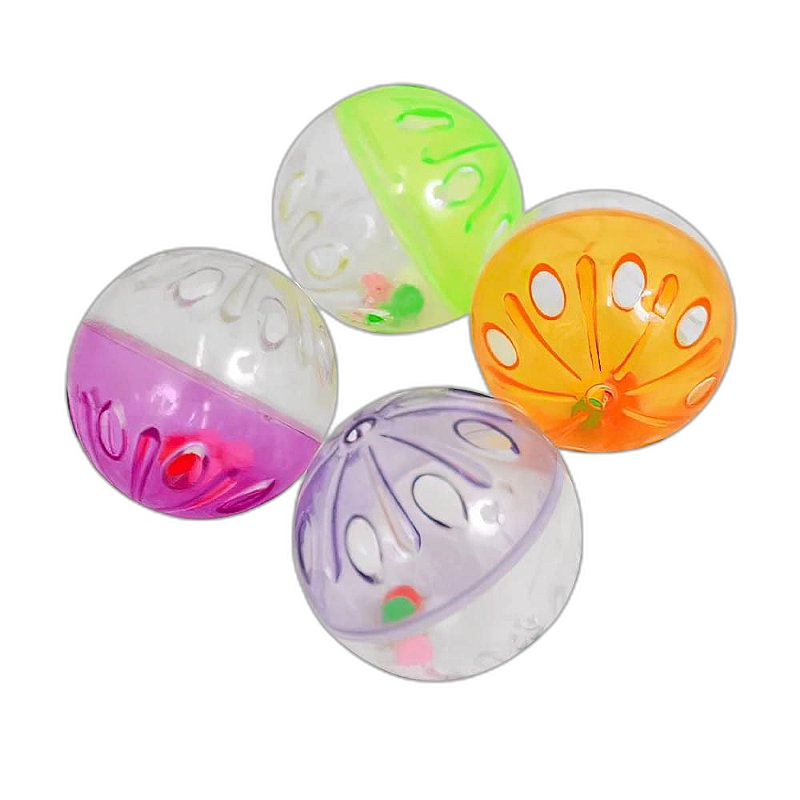 Bolinhas Cristal com Guizo para Gatos - 4un.