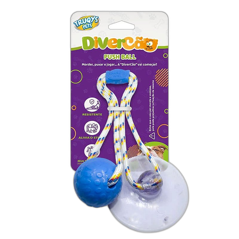 Brinquedo Push Ball Divercão - Azul