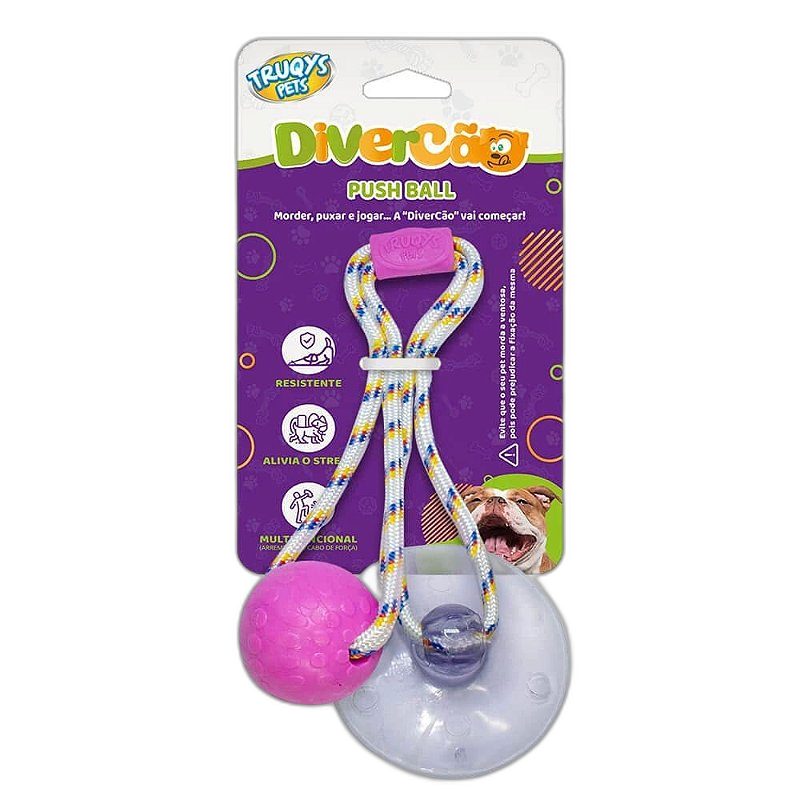 Brinquedo Push Ball Divercão - Rosa