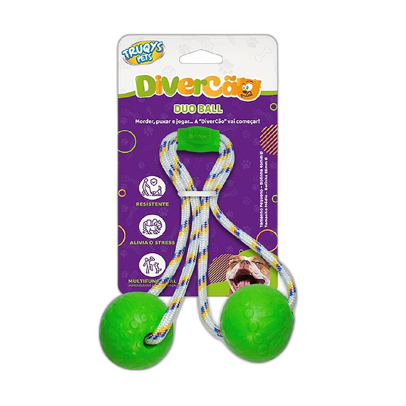 Brinquedo Duo Ball Divercão Pequeno - Verde