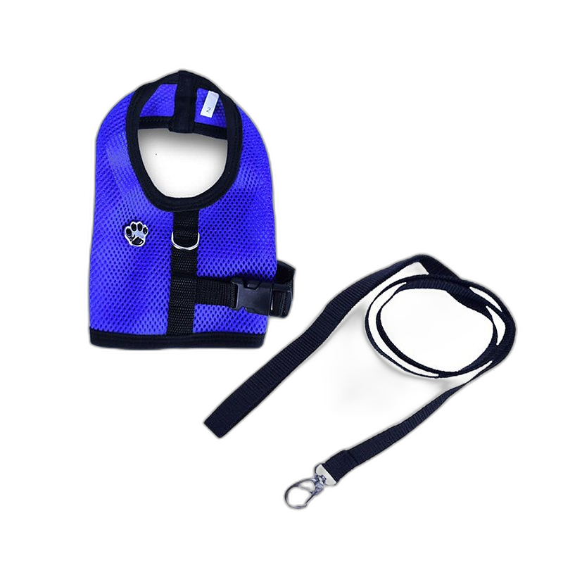 Conjunto Peitoral Ajustável e Guia Prime - Azul