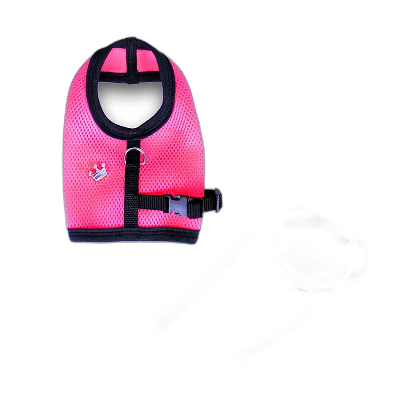 Conjunto Peitoral Ajustável e Guia Prime - Rosa
