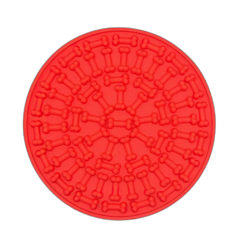 Comedouro Interativo de Silicone - Vermelho