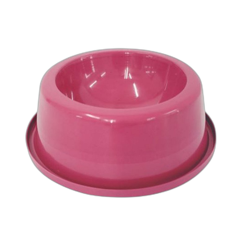 Comedouro Plástico Anti-formigas para Cães - Rosa