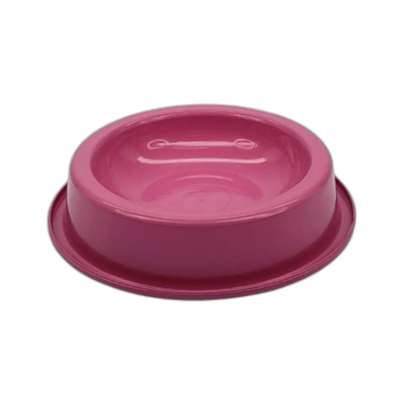 Comedouro Plástico Anti-formigas para Gatos - Rosa