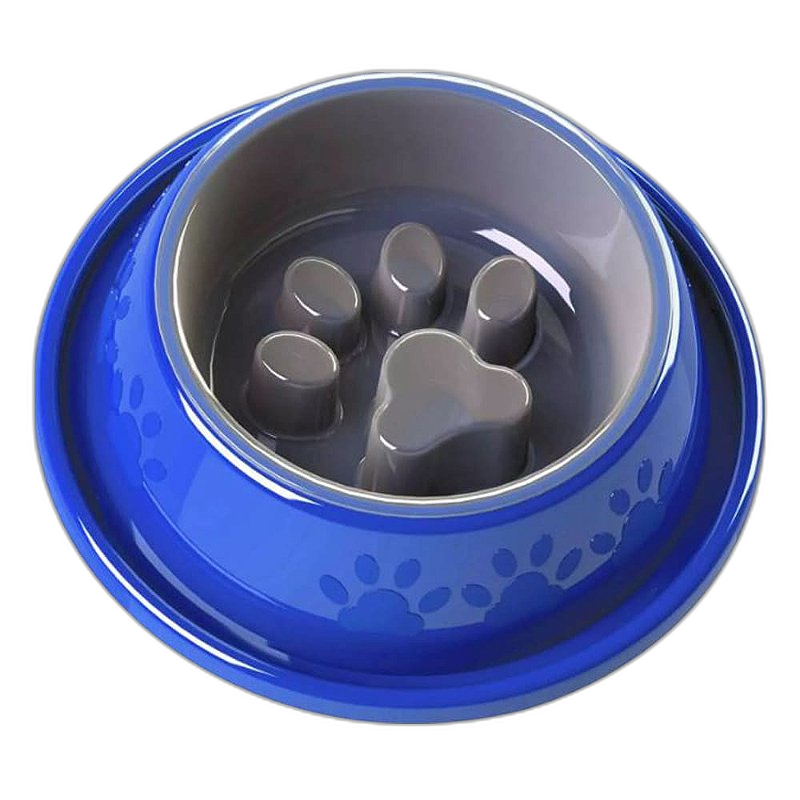 Comedouro 5 em 1 Coma Melhor para Cães - Azul