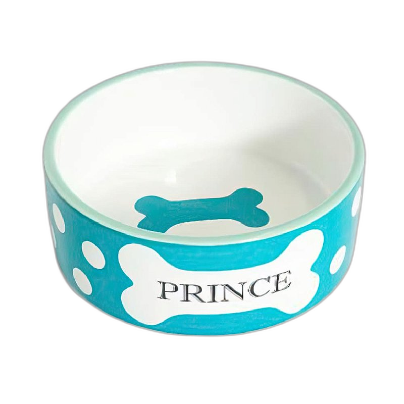 Comedouro Porcelana Principe para Cães - Azul - 750ml