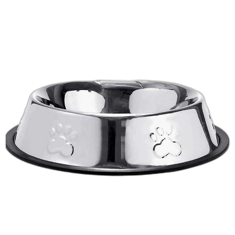 Comedouro Inox Patas Auto Relevo para Cães