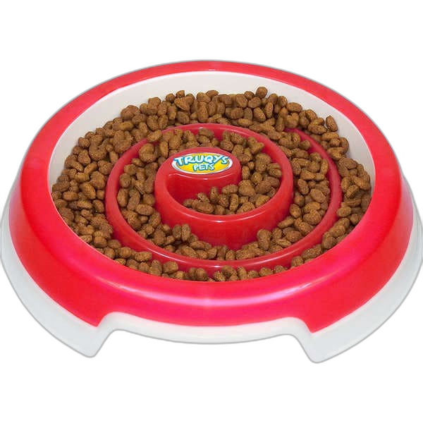 Comedouro Truqys Pets Slow Food - Vermelho - foto 2