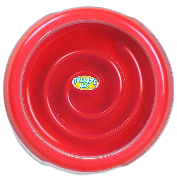 Comedouro Truqys Pets Slow Food - Vermelho - foto 3