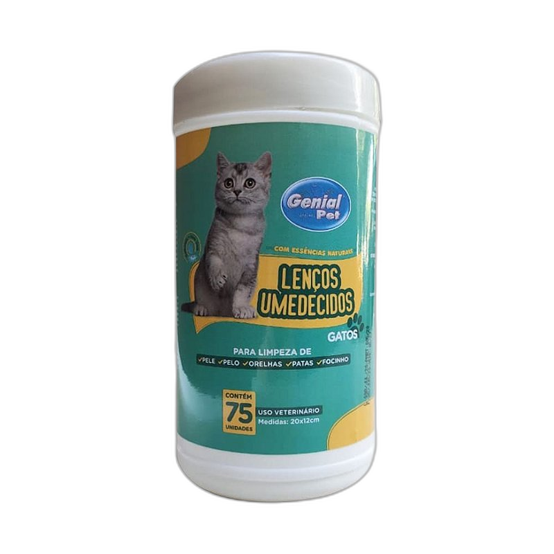 Lenços Umedecidos Genial para Gatos - 75 unid.