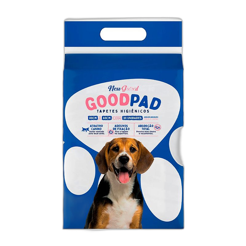 Tapete Higiênico Good Pad 80x60 para Cães - 30 Unidades