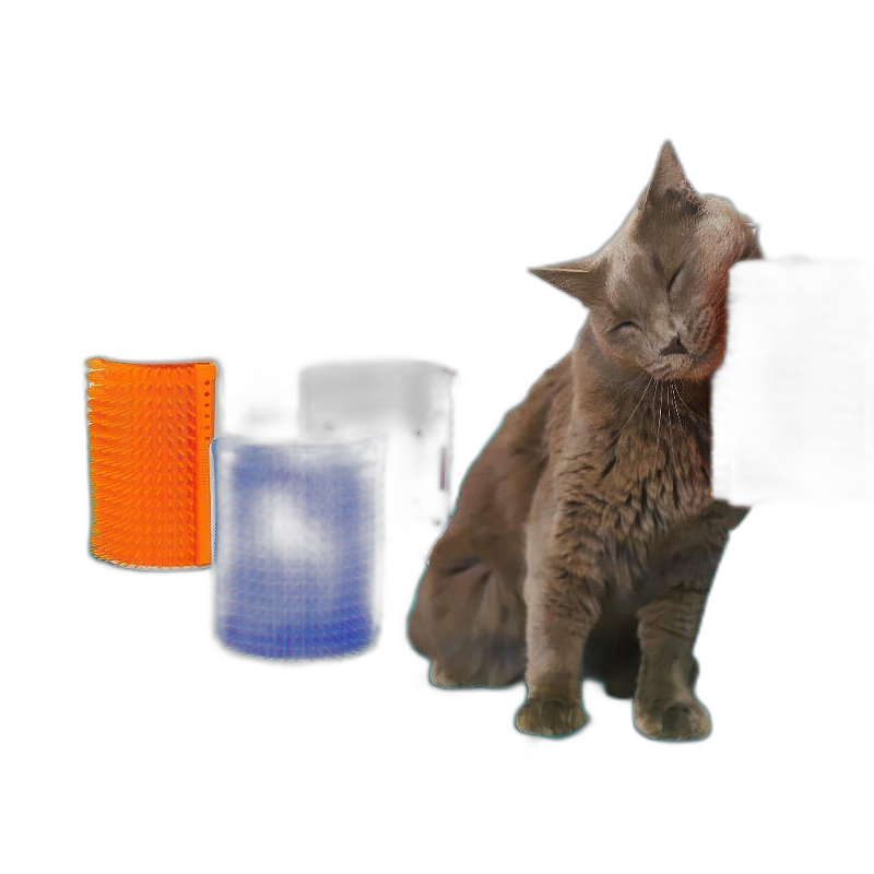 Escova Massageadora Coçadinha para Gatos - Azul - foto 3