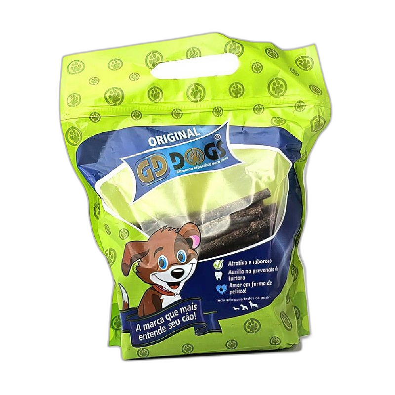 Palito 5x8 Sabor Carne Defumada para Cães - 1Kg