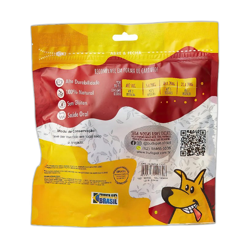 Petisco Natural Orelha Suína para Cães - 1 un. - foto 2