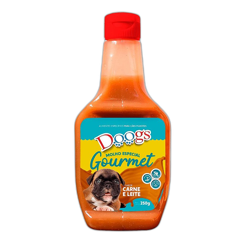 Molho Gourmet Doogs Carne e Leite para Cães - 250g