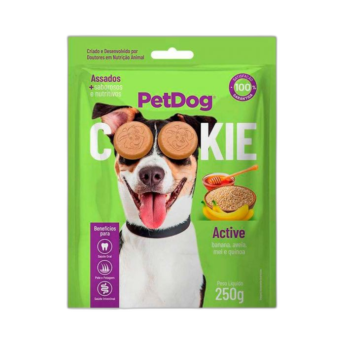 Biscoito PetDog Cookie Active para Cães - 250g