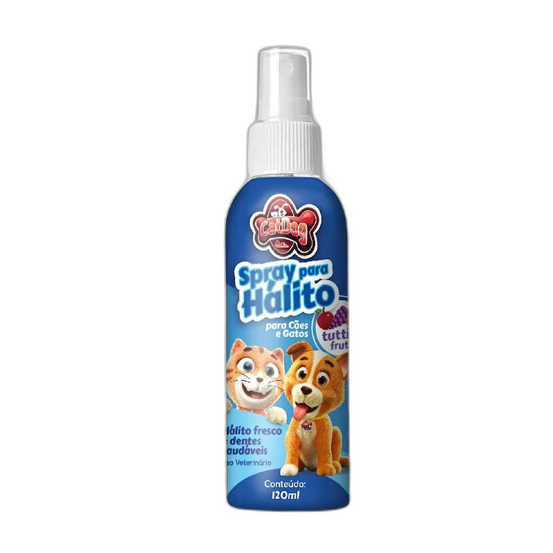 Spray Bom Hálito para Cachorros e Gatos - Tutti-Frutti 120ml
